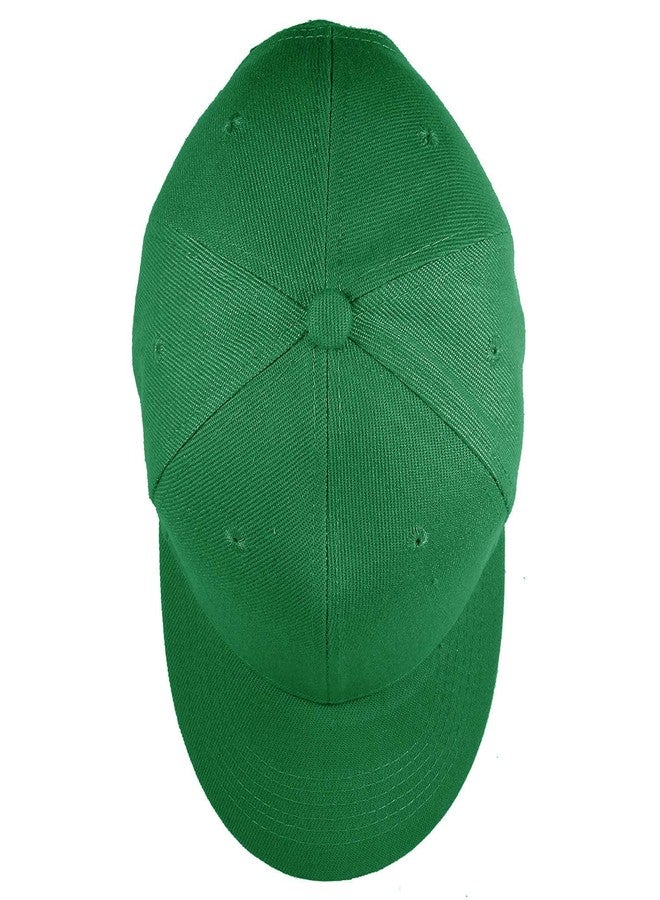 TZ Promise 12 Pack Wholesale Unisex Plain Solid Color Adjustable Baseball Caps Hats (Green) - Image 3